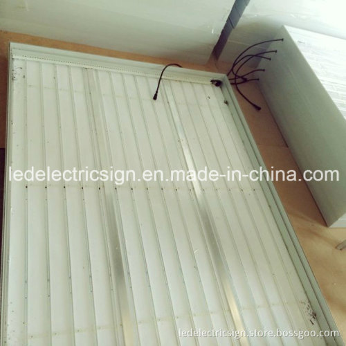 Advertising Material with LED Profile for Food Equipment